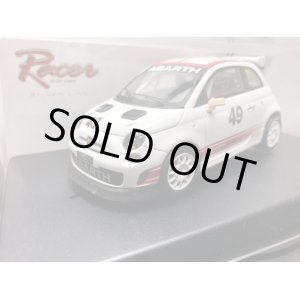 画像: ABARTH500 Assetto corse No.49(OZ Type)【アバルト500】FIAT500CINQUECENTO【フィアット500チンクエチェント】白x赤ライン