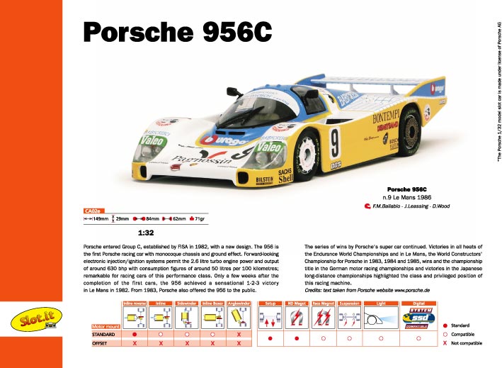 Porsche956C No.9 LeMans1986 【ポルシェ９５６Ｃ １９８６年ルマン 