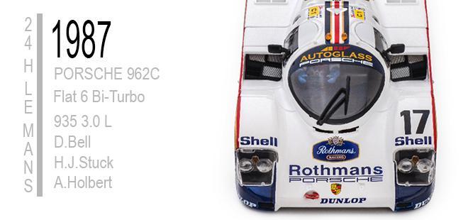 画像: PORSCHE962C No.17 1st LeMans 1987 Winner 《The Le Mans Winners collection》 (Limited Edition Box)【ポルシェ９６２Ｃ ロスマンズ １９８７年ルマン２４時間耐久レース優勝車両】