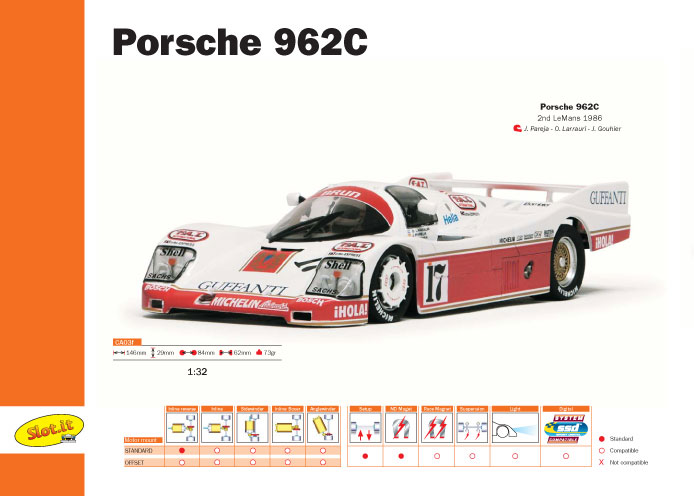 Porsche 962C Fortuna 2nd 24h Le Mans 1986 No17【ポルシェ962C 1986