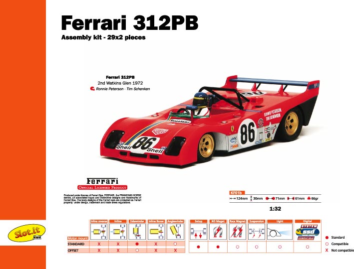 画像: 【再入荷】フェラーリ３１２ＰＢ[Ferrari312PB]Ｎｏ８６ タルガフローリオ１９７２ ２ｎｄ 《ＫｉｔＣａｒ》 