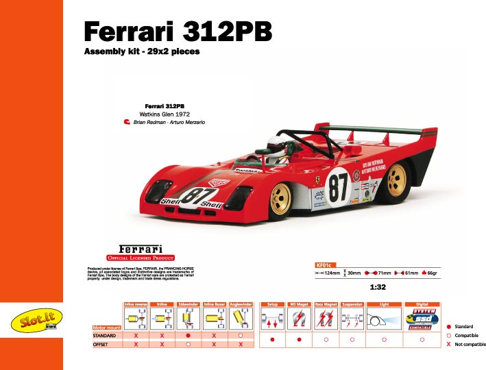 画像: 【再入荷】フェラーリ３１２ＰＢ[Ferrari312PB]Ｎｏ８７ タルガフローリオ１９７２ 《ＫｉｔＣａｒ》 