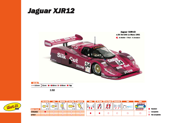画像: 【再入荷】Jaguar XJR12 No34 3rd Le Mans1991 Silk Cut【ジャガーXJR12 1991年ルマン24時間耐久レース3位 シルクカット】
